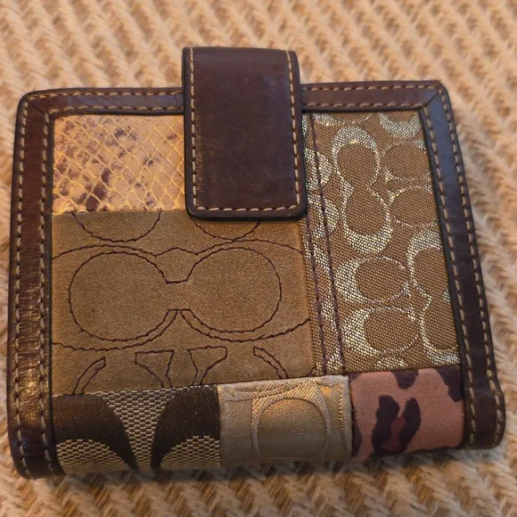 Coach Multicolor Patchwork Wallet - Picture 2 of 8